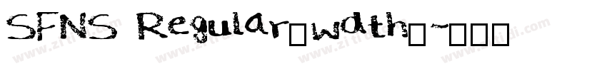 SFNS Regular_wdth_字体转换